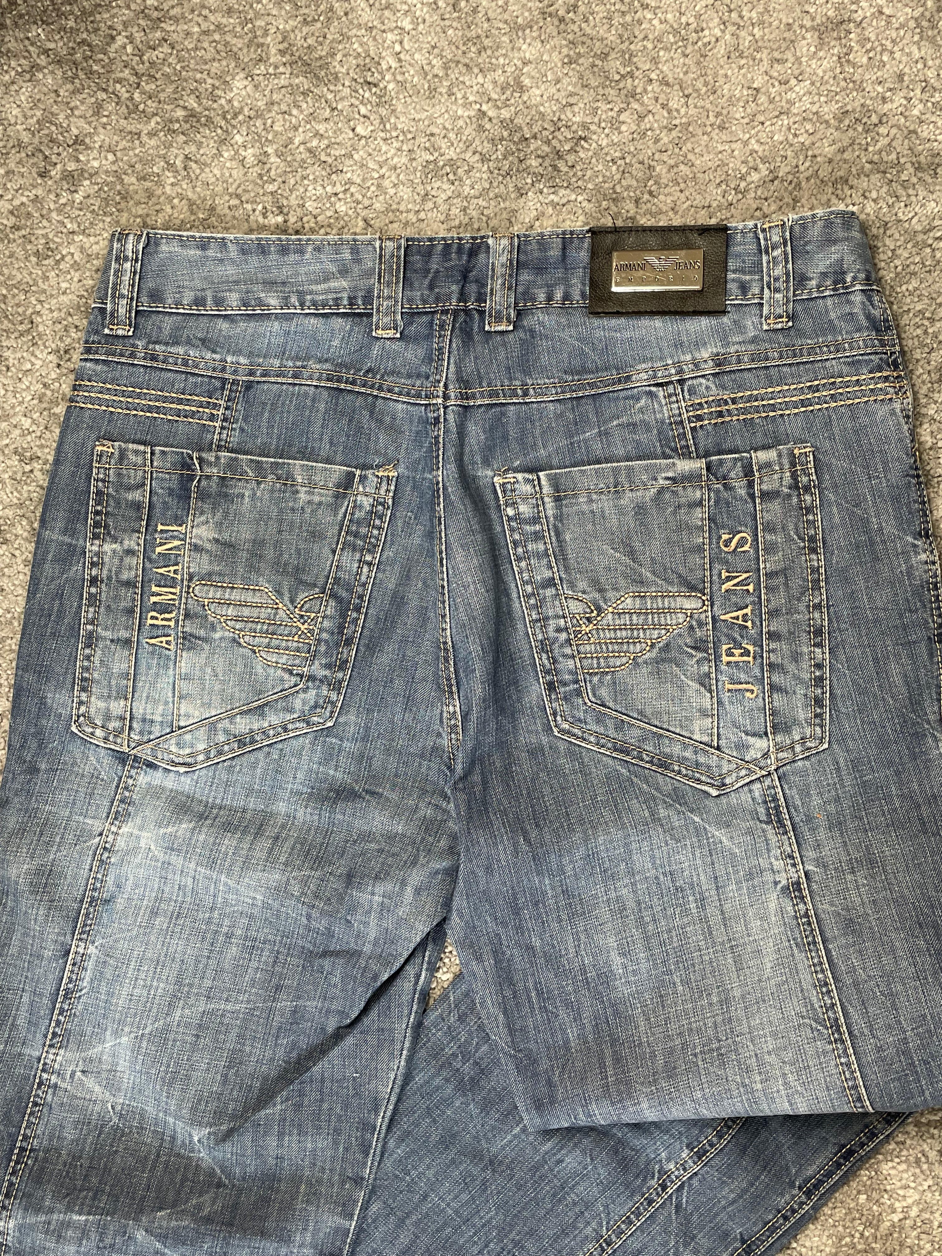Armani Big Print Jeans (S-M)