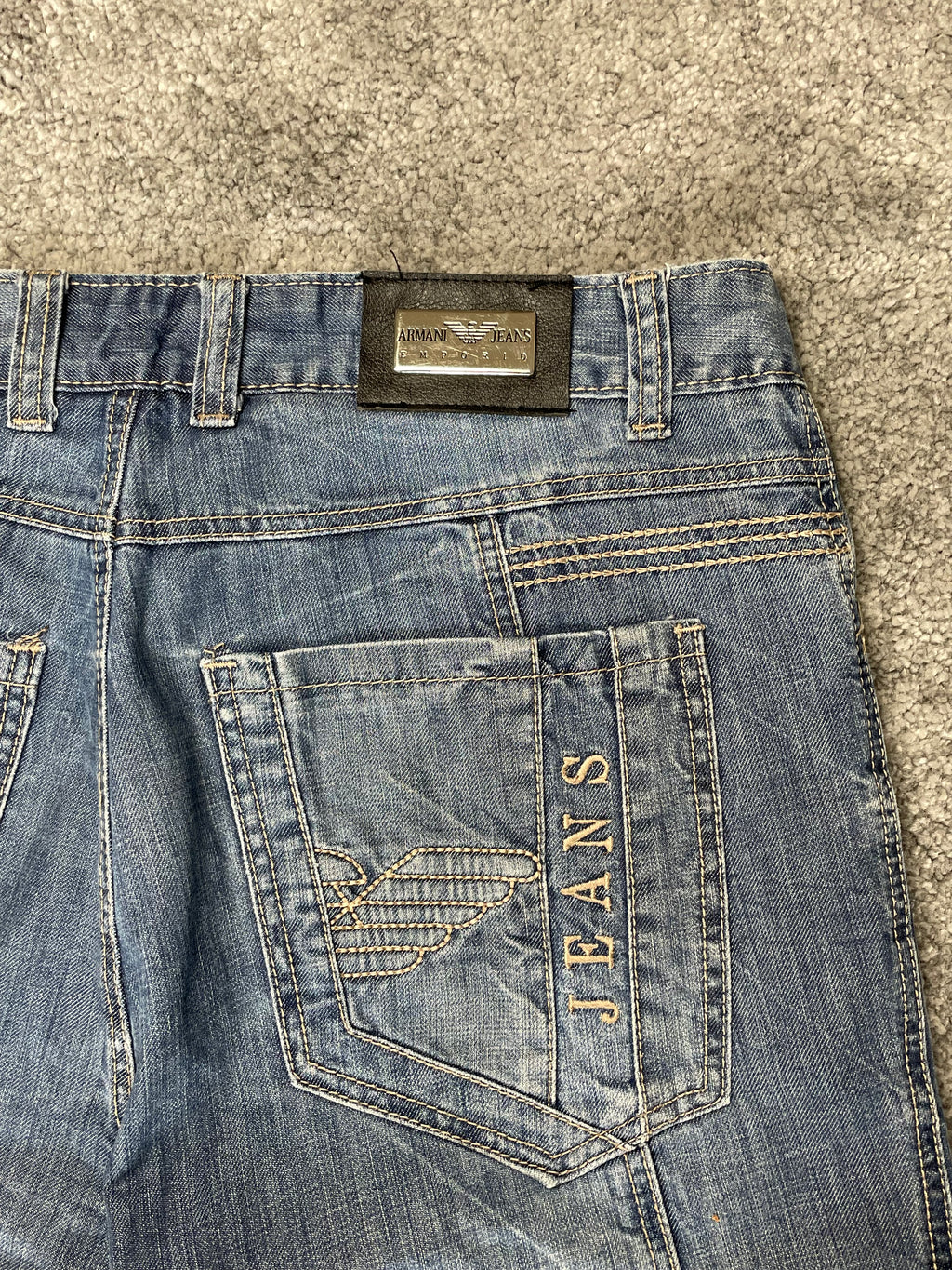 Armani Big Print Jeans (S-M)