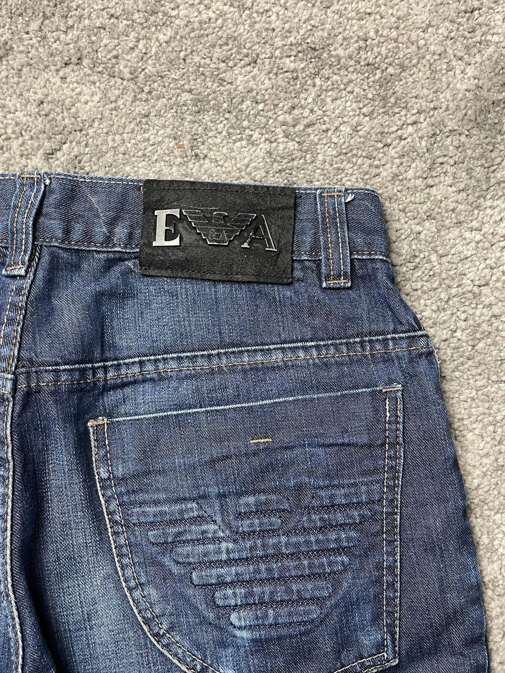 Armani Big Print Jeans (S)