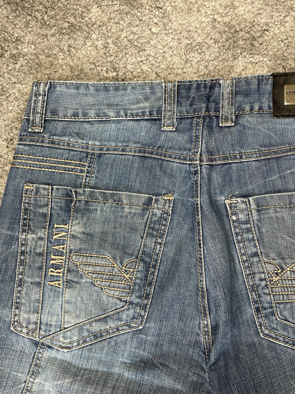 Armani Big Print Jeans (S-M)